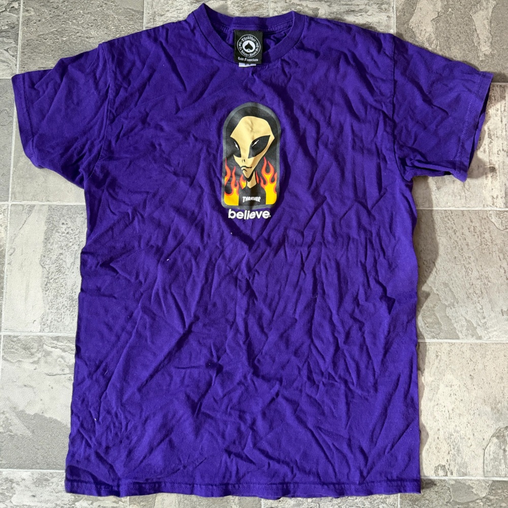 Thrasher Believe. Alien Graphic T-Shirt
